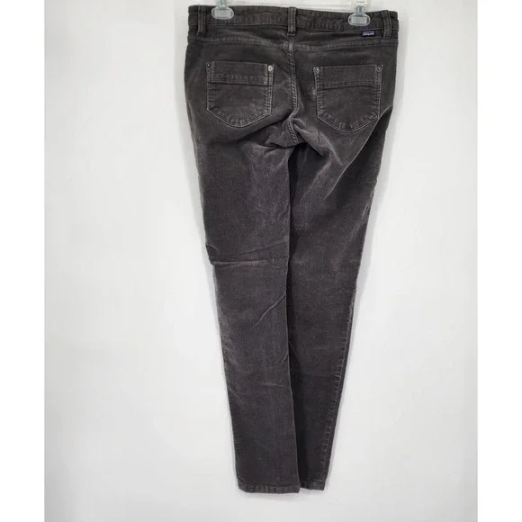 Patagonia Fitted Corduroy Pants‎ Women 29x32 Gray Stretch 5 Pocket Cotton READ - Picture 3 of 10